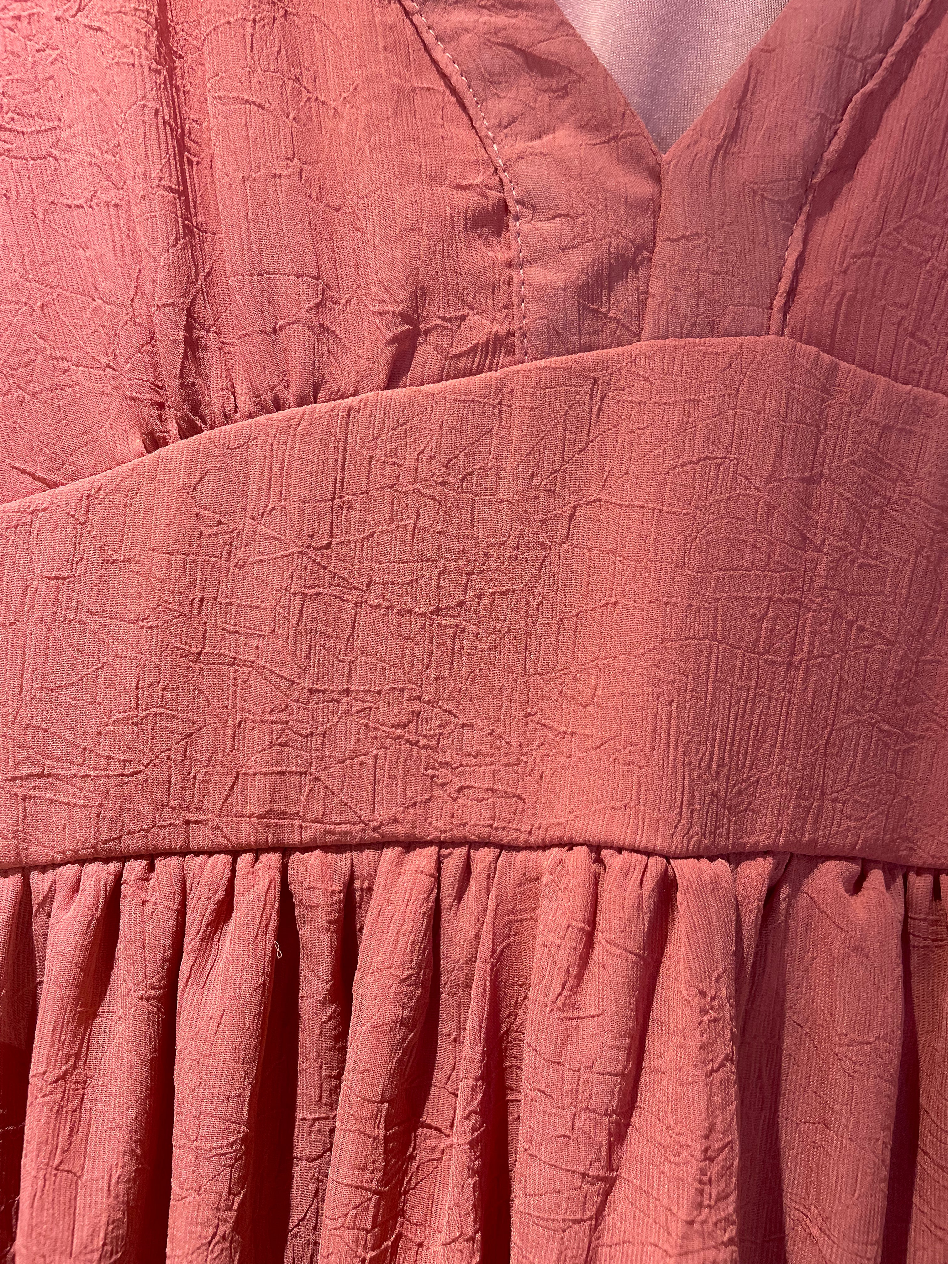 Robe fluide vieux rose doublée ✨