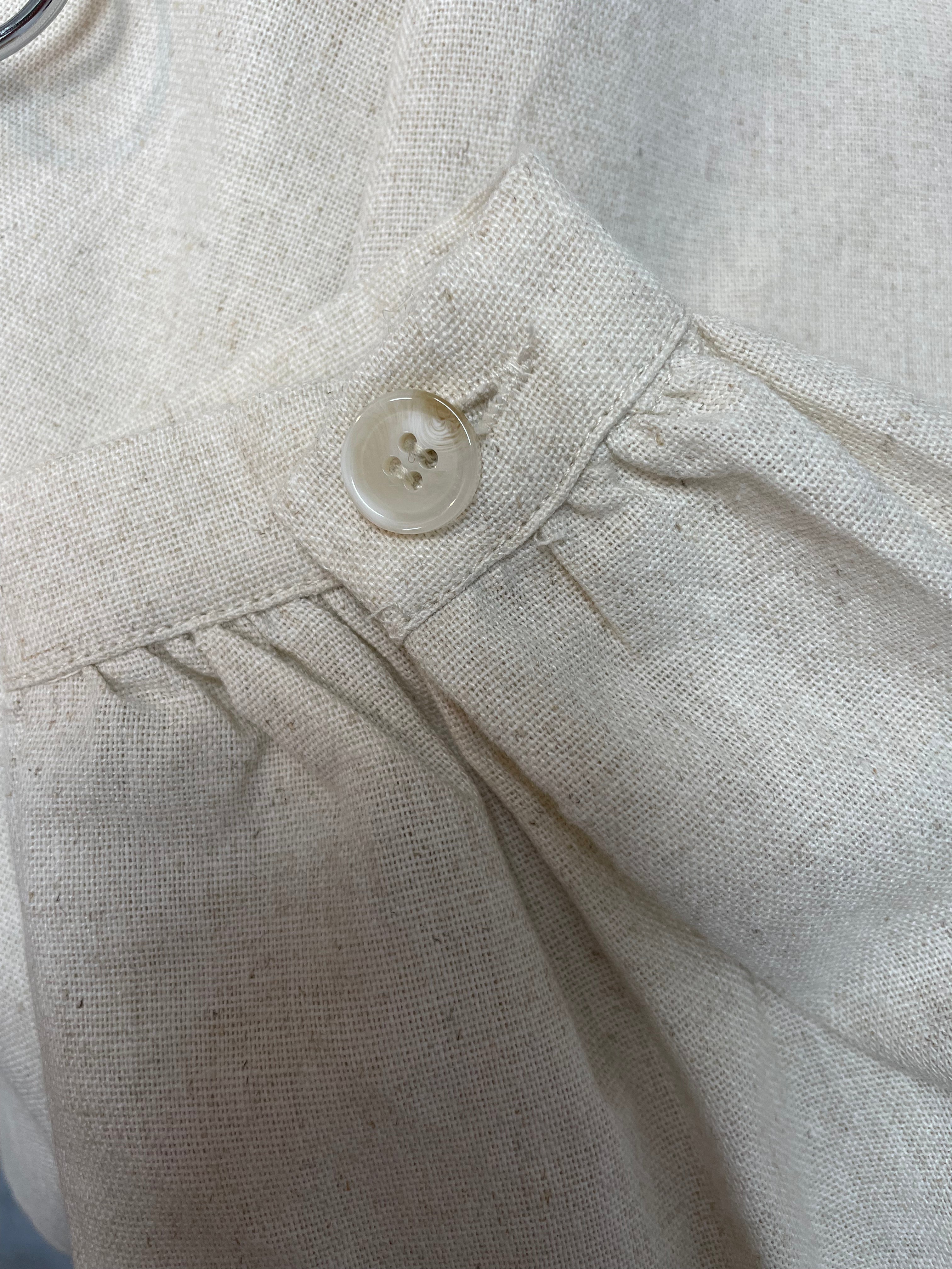 Chemise en lin et viscose brodée